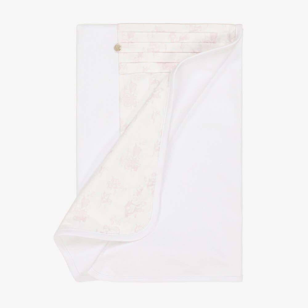 Pureté Du... Bébé-Girls' Soft Cotton Toile Blanket | Childrensalon Outlet