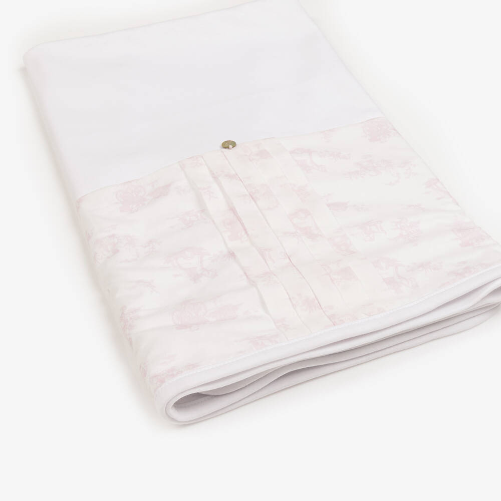 Pureté Du... Bébé-Girls' Soft Cotton Toile Blanket | Childrensalon Outlet