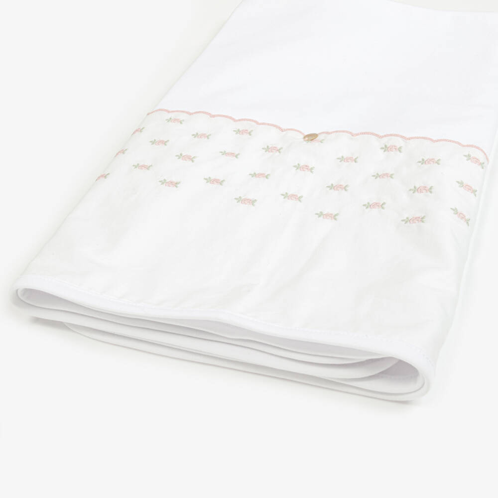 Pureté Du... Bébé-Girls Soft White Floral Baby Blanket | Childrensalon Outlet