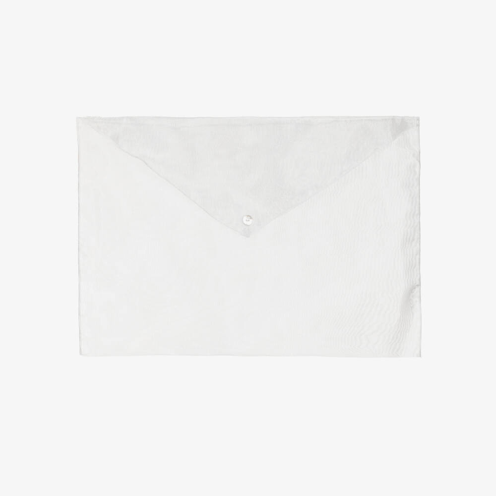 Pureté Du... Bébé-Girls Soft White Floral Shawl | Childrensalon Outlet