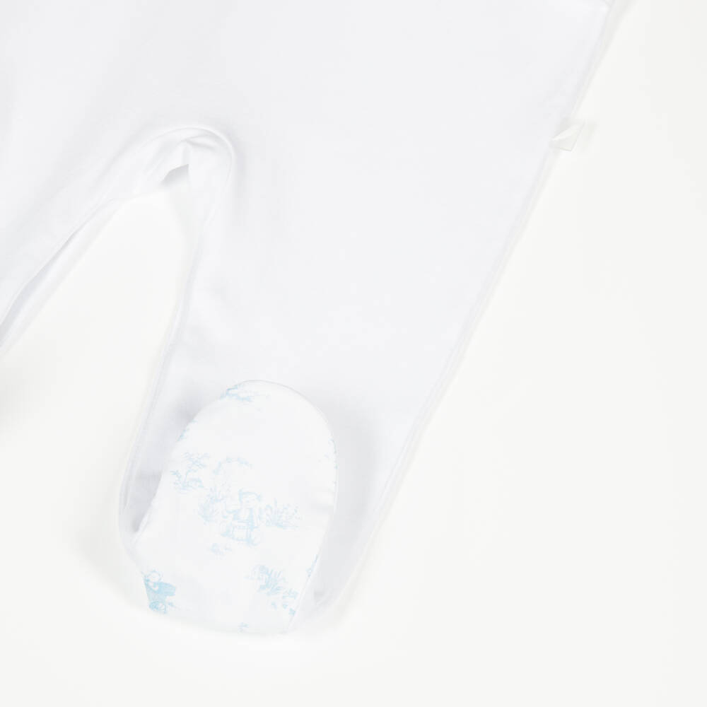 Pureté Du... Bébé-Girls Toile de Jouy Cotton Romper | Childrensalon Outlet