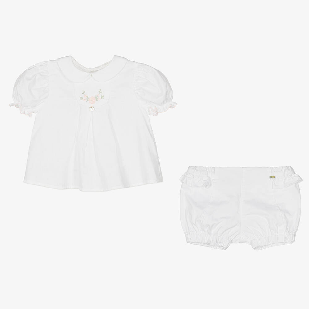 Pureté Du... Bébé-Белый топ и шорты из хлопка | Childrensalon Outlet