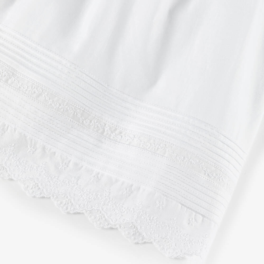 Pureté Du... Bébé-Infant Girls Ivory Embroidered Cotton Dress | Childrensalon Outlet