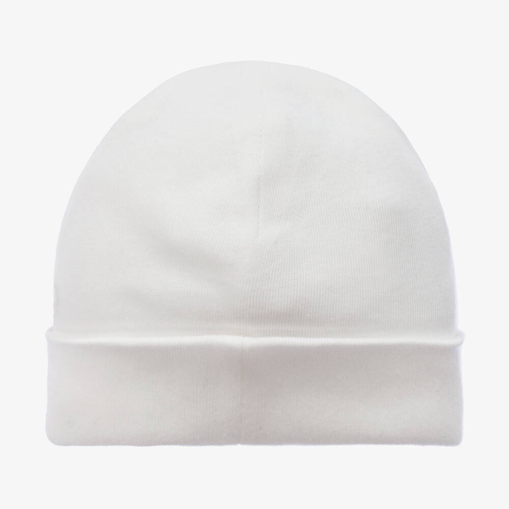 Pureté Du... Bébé-Ivory Cotton Jersey Baby Hat | Childrensalon Outlet