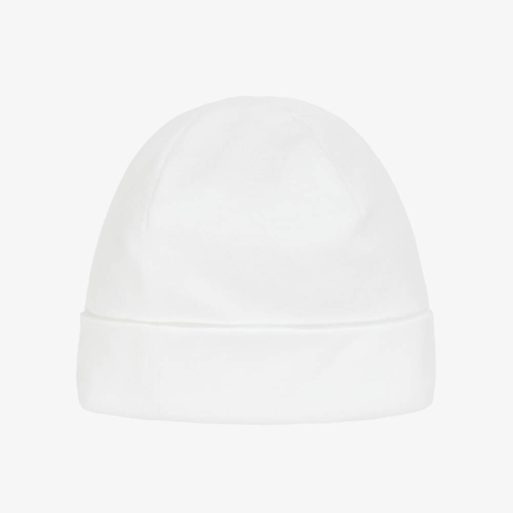 Pureté Du... Bébé-Ivory Cotton Jersey & Green Toile de Jouy Hat | Childrensalon Outlet