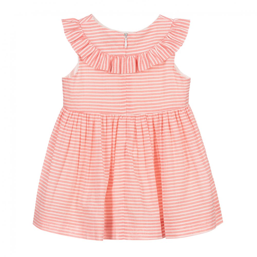 Pureté Du... Bébé-Pink & Ivory Striped Dress | Childrensalon Outlet