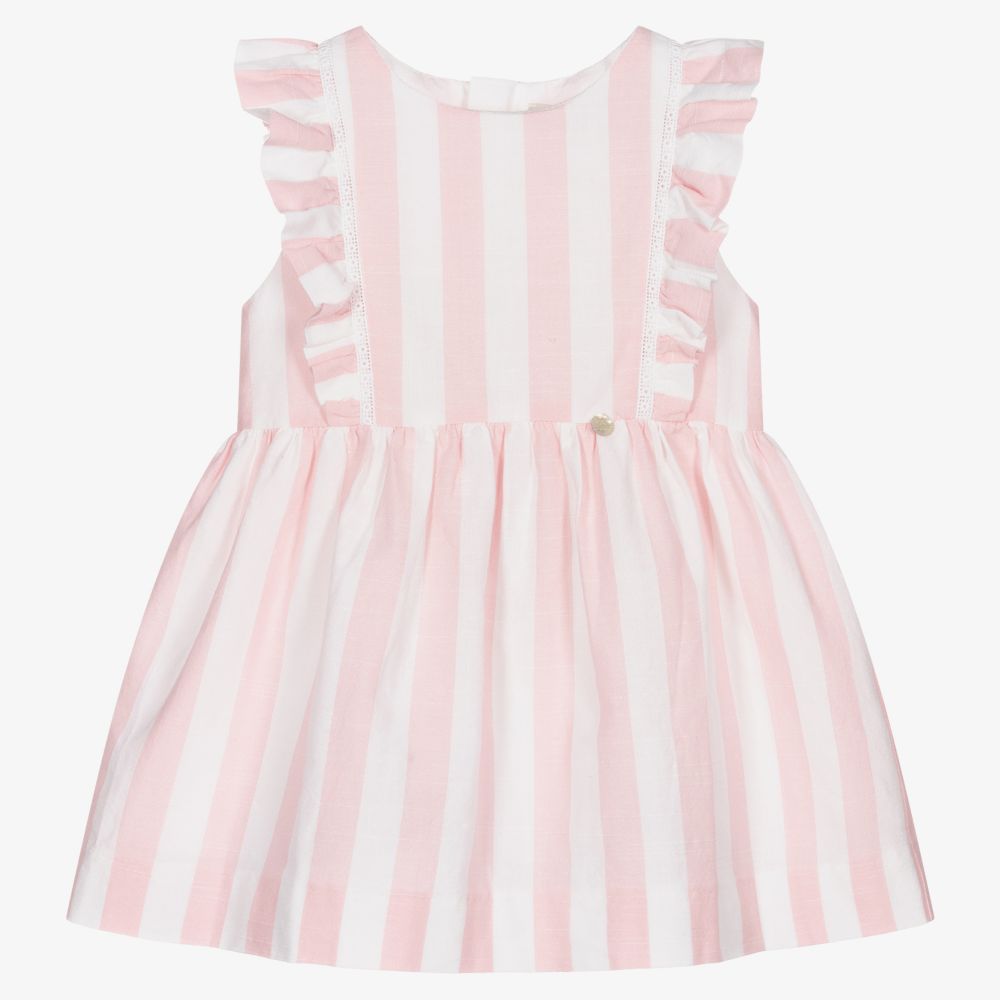 Pureté Du... Bébé - Pink & White Striped Dress | Childrensalon