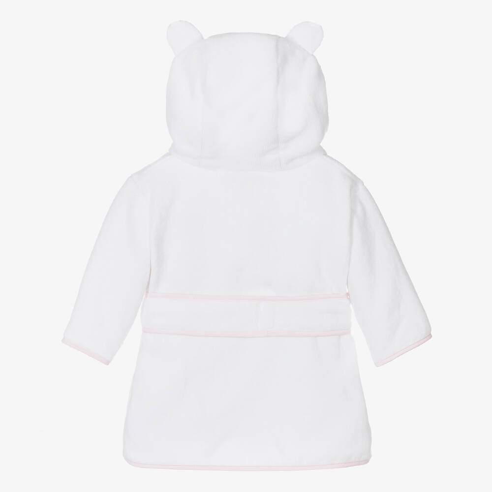 Pureté Du... Bébé-White Cotton Baby Bathrobe | Childrensalon Outlet