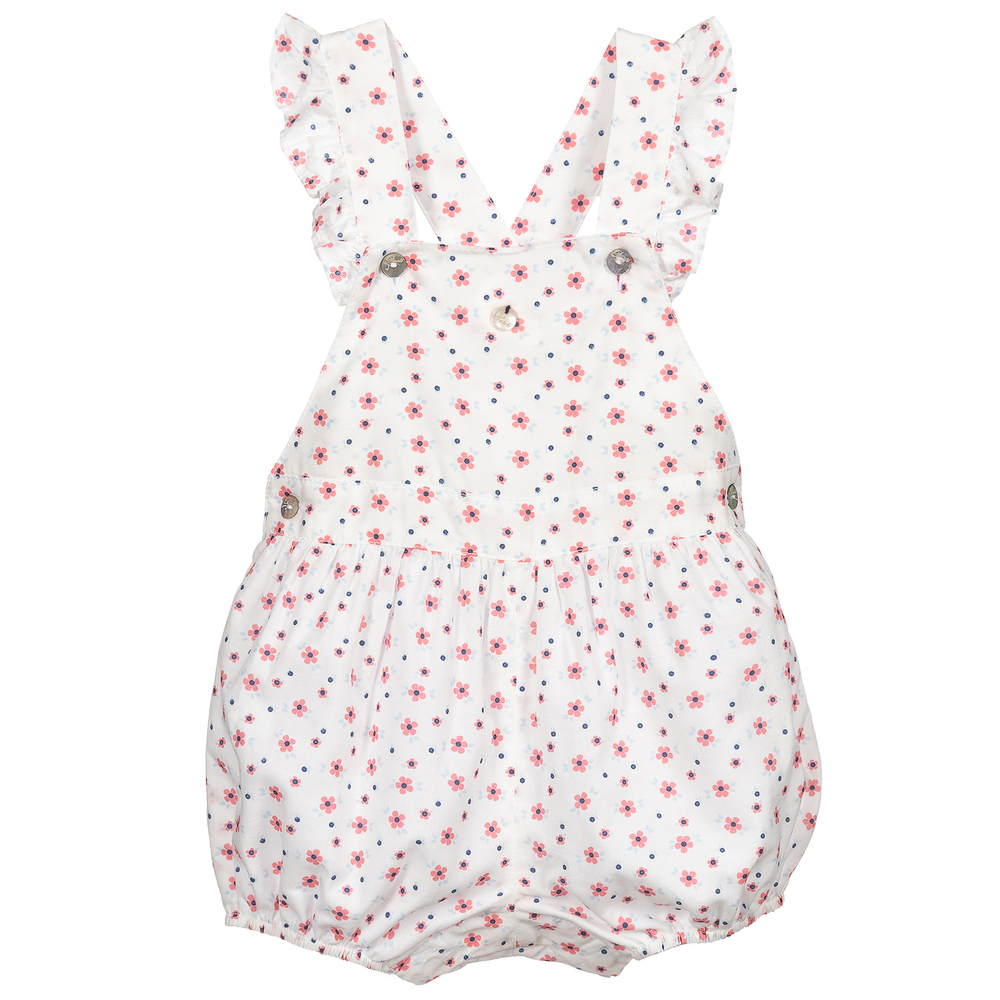 Pureté Du... Bébé - White Floral Baby Shortie | Childrensalon