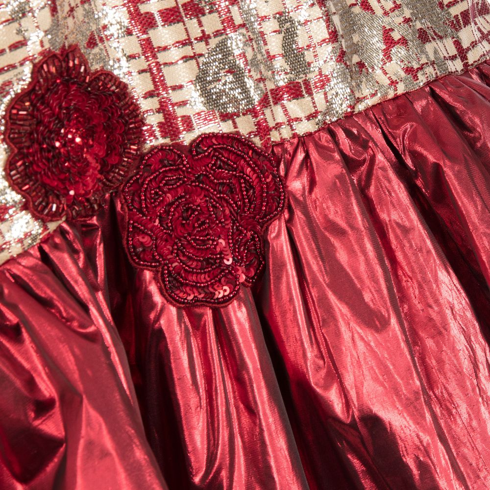 Quis Quis-Girls Red & Gold Dress | Childrensalon Outlet
