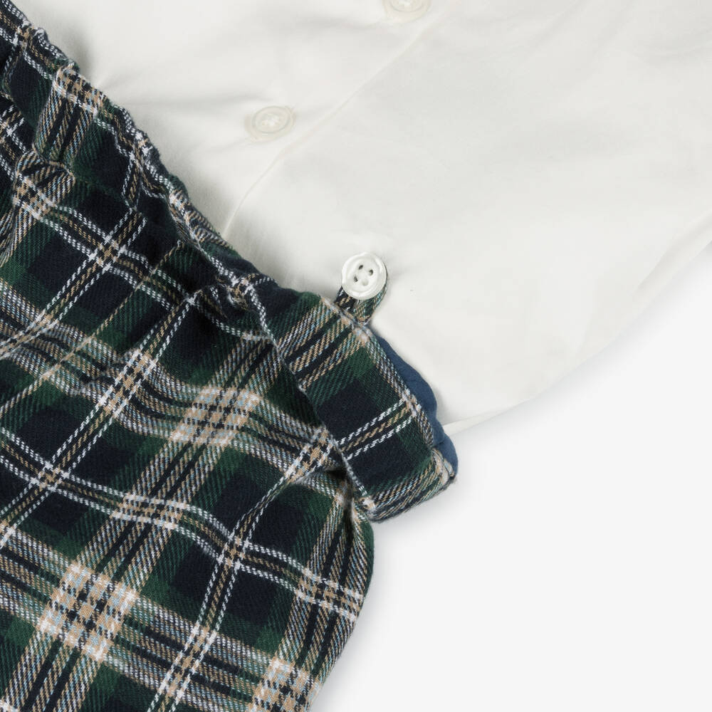 Rachel Riley London Boys Dress Shirt - Red Holiday Tartan Plaid main image 1