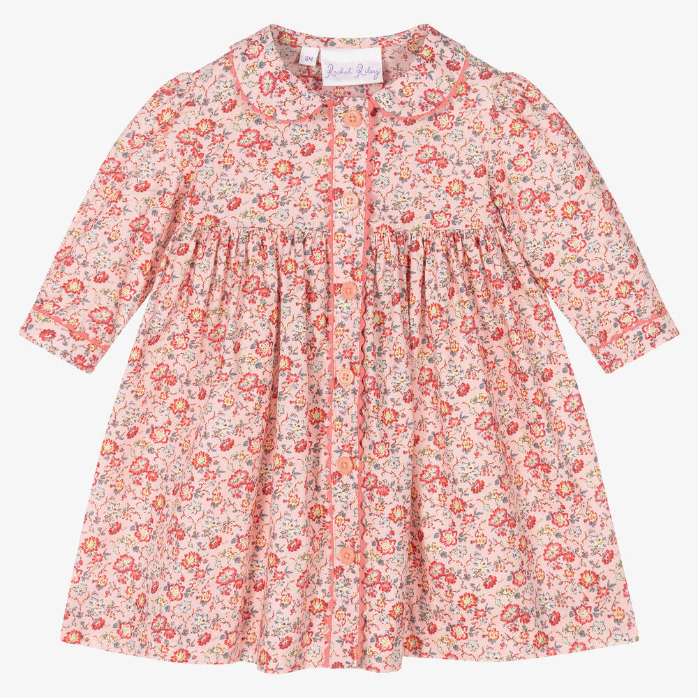 Rachel Riley - Розовое платье в цветочек | Childrensalon