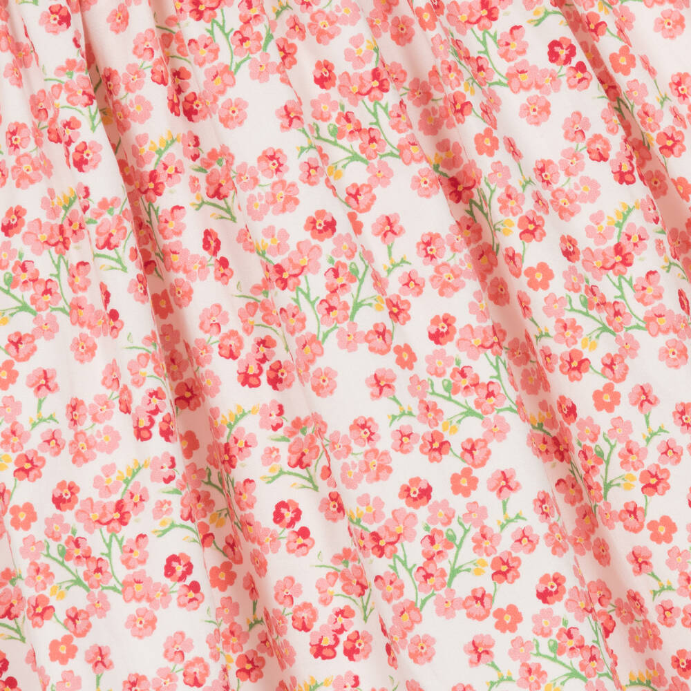 Rachel Riley-Baby Girls Pink Floral Hand-Smocked Dress  | Childrensalon Outlet
