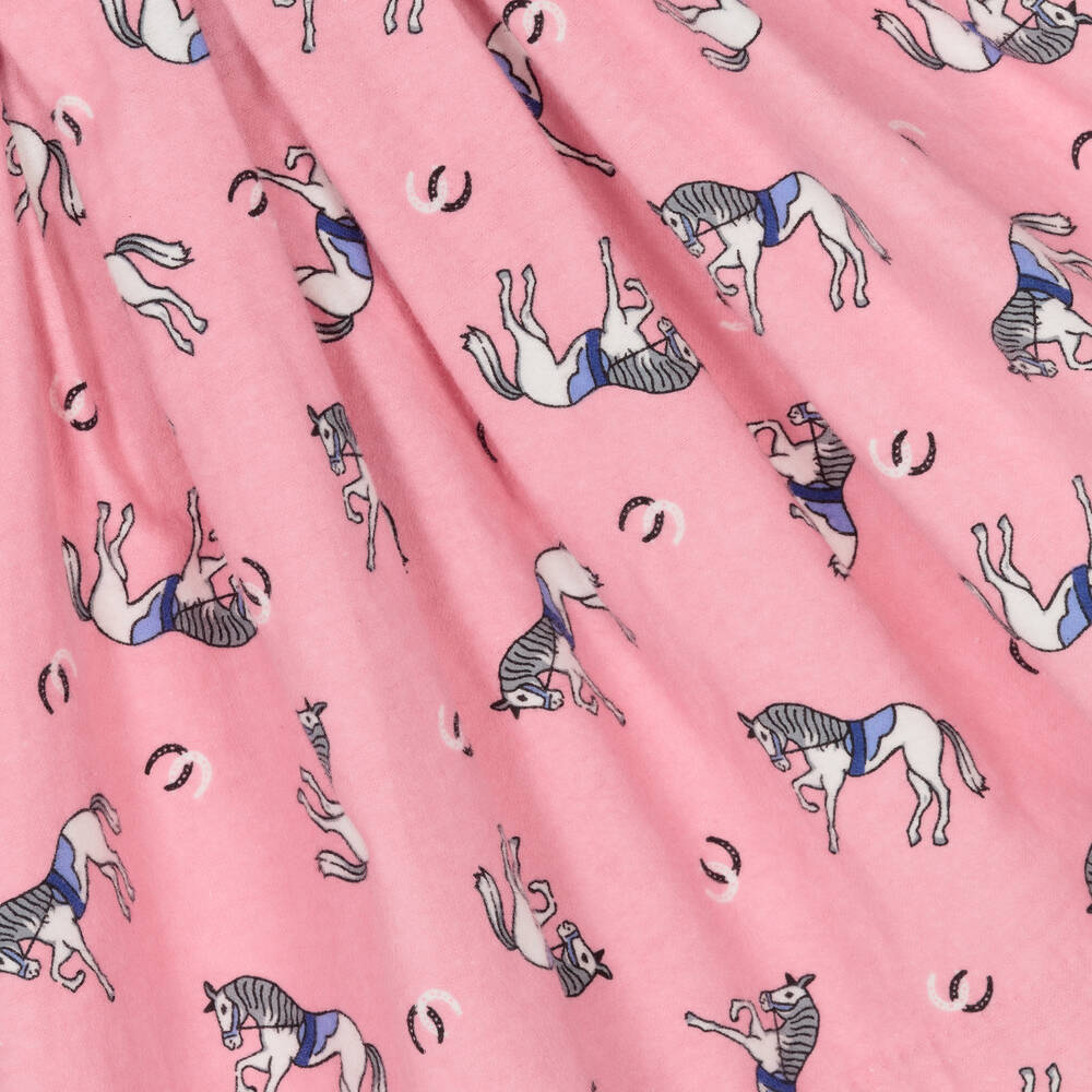 Rachel Riley-Baby Girls Pink Horses Dress | Childrensalon Outlet