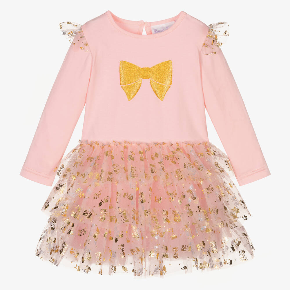 Rachel Riley - Rosa Babykleid mit Tüllrock (M) | Childrensalon