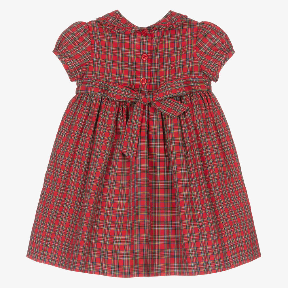 Rachel Riley-Baby Girls Red Tartan Dress  | Childrensalon Outlet