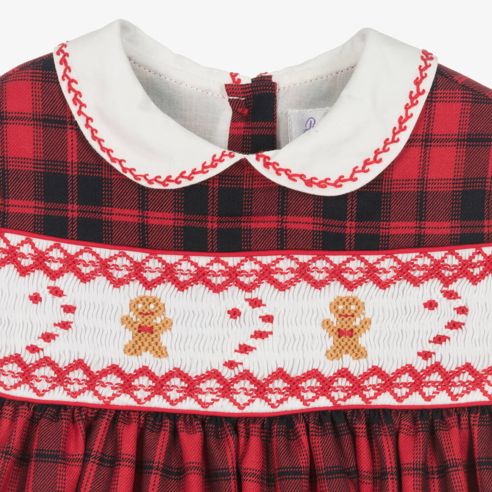 Rachel Riley-Красное платье в клетку для малышек | Childrensalon Outlet
