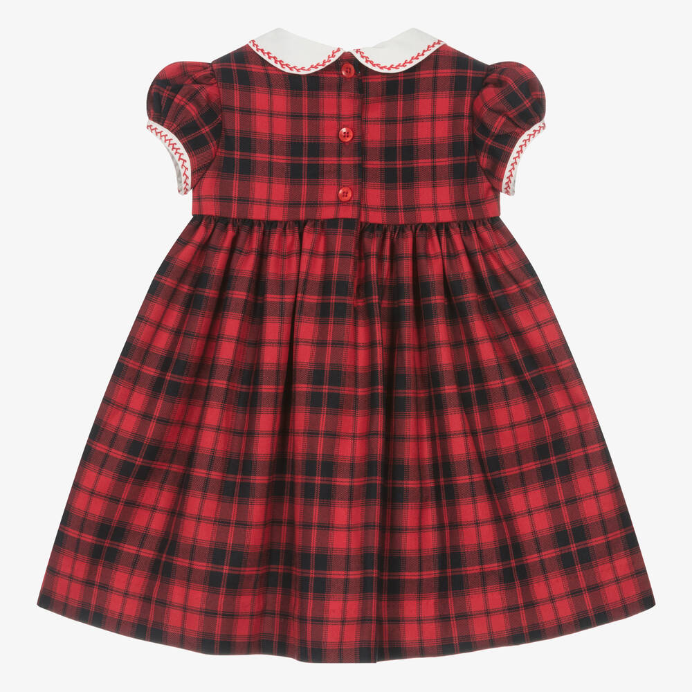 Rachel Riley-Красное платье в клетку для малышек | Childrensalon Outlet