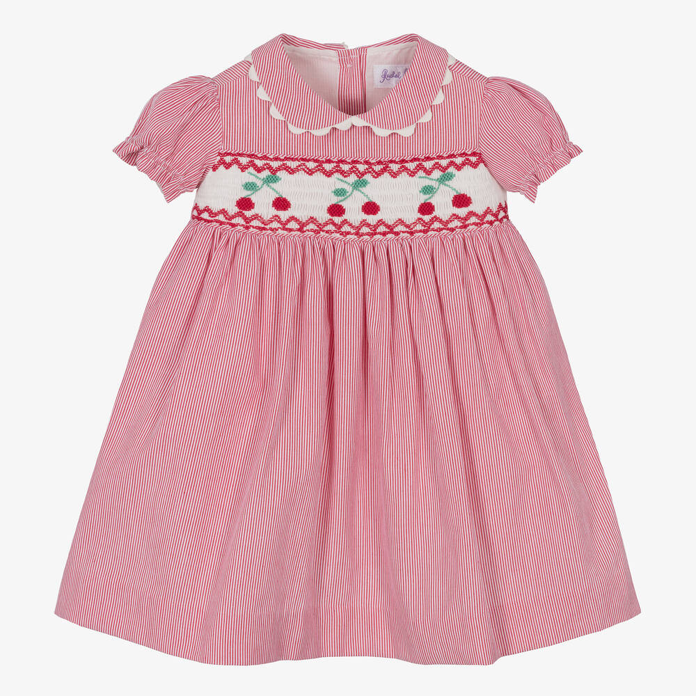 Baby girl white smocked dress sales