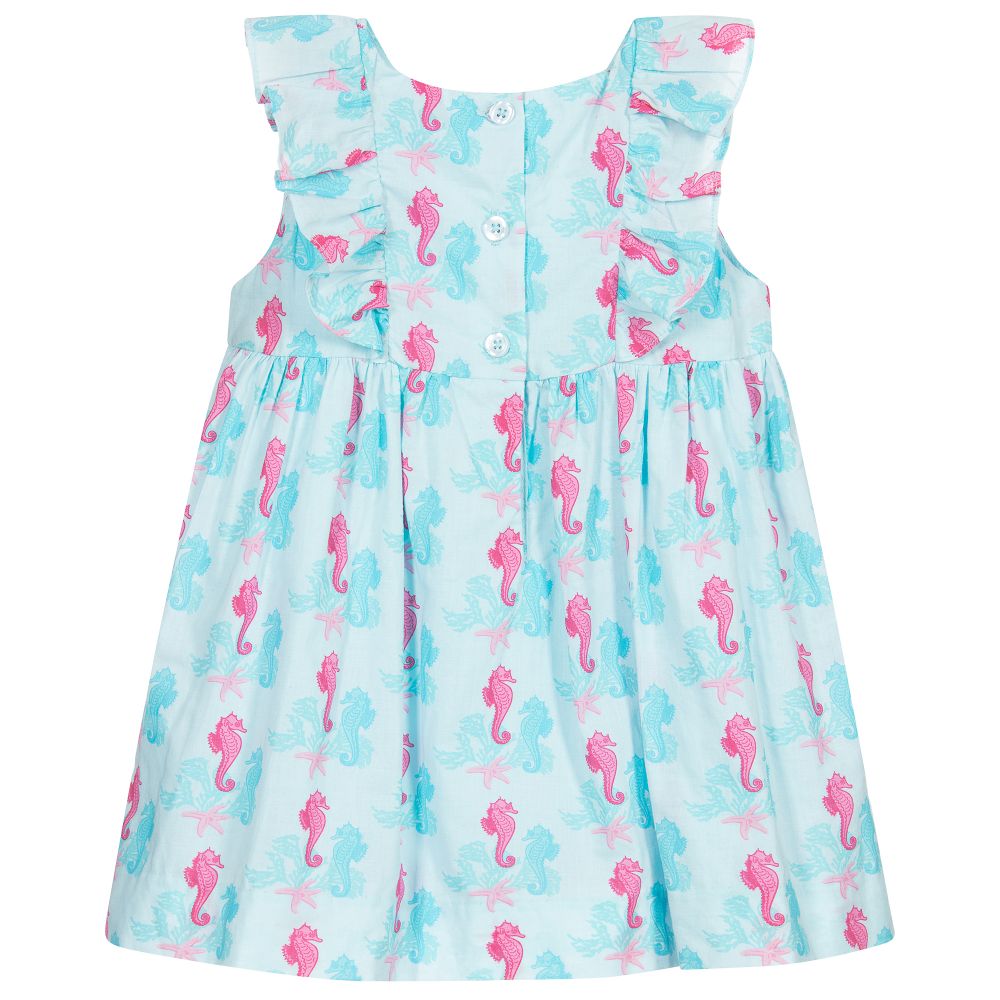 Rachel Riley-Платье с морскими коньками для девочек | Childrensalon Outlet