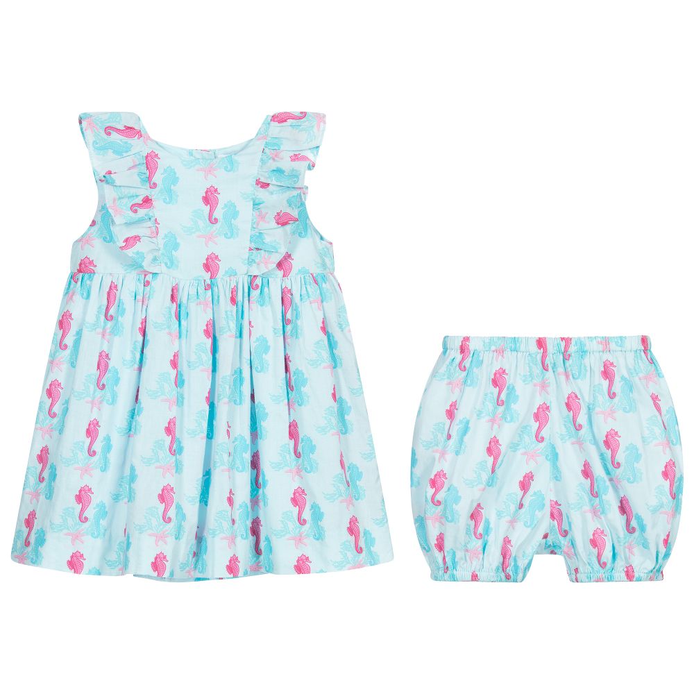 Rachel Riley-Платье с морскими коньками для девочек | Childrensalon Outlet