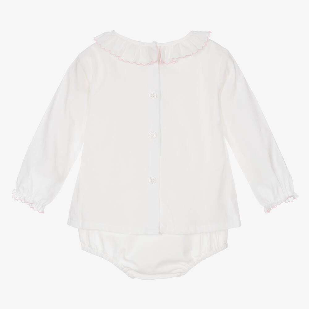 Rachel Riley-Белая блузка из хлопка для малышек | Childrensalon Outlet