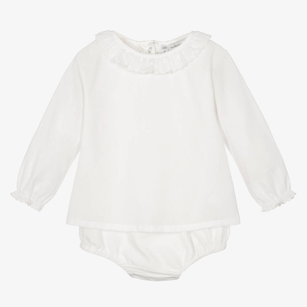 Rachel Riley - Body blouse blanc coton Fille | Childrensalon