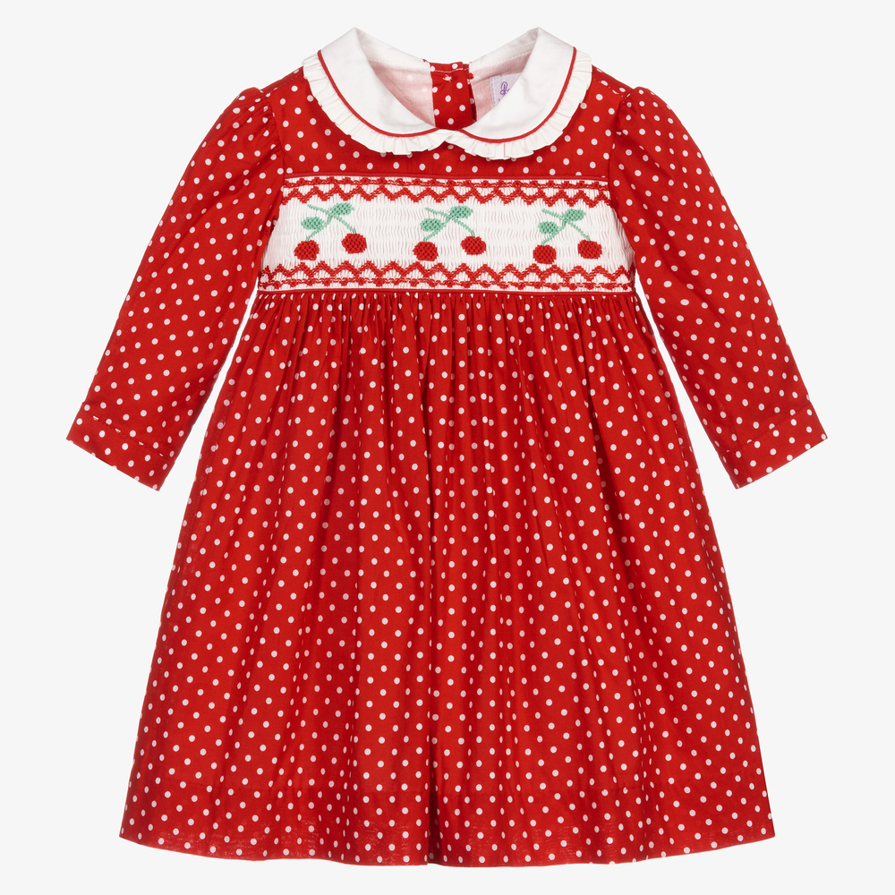 Rachel Riley - Gesmoktes Baumwollkleid-Set (B) | Childrensalon