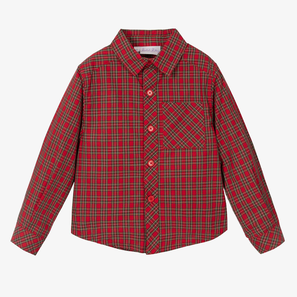Rachel Riley-Boys Red Tartan Shirt | Childrensalon Outlet