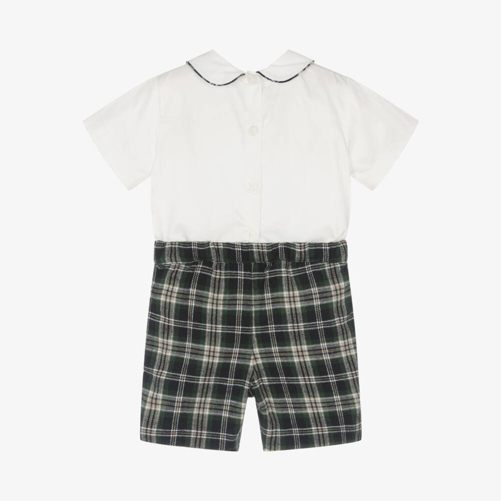 Rachel Riley-Boys Tartan Shorts Set | Childrensalon Outlet