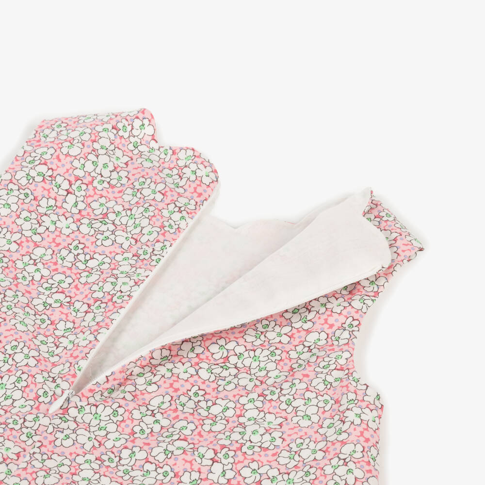 Rachel Riley-Girls Blush Blossom Cotton Ensemble | Childrensalon Outlet