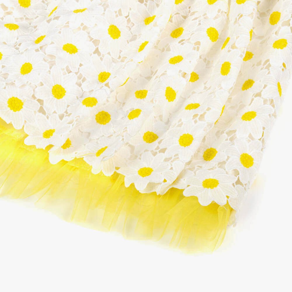 Rachel Riley-Girls Daisy Dream Lace Frock | Childrensalon Outlet