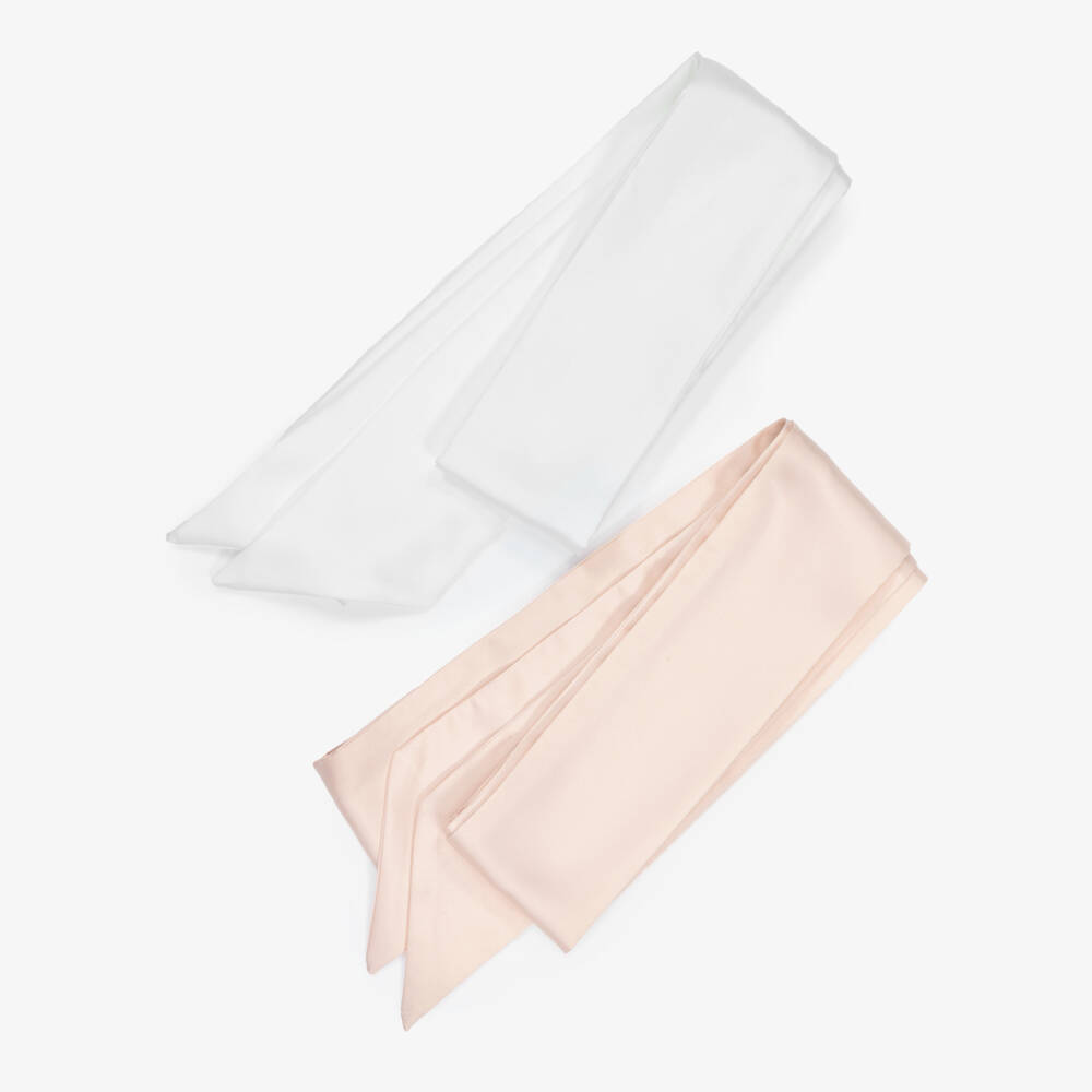 Rachel Riley-فستان عاجي جاكار للبنات مع حزام | Childrensalon Outlet