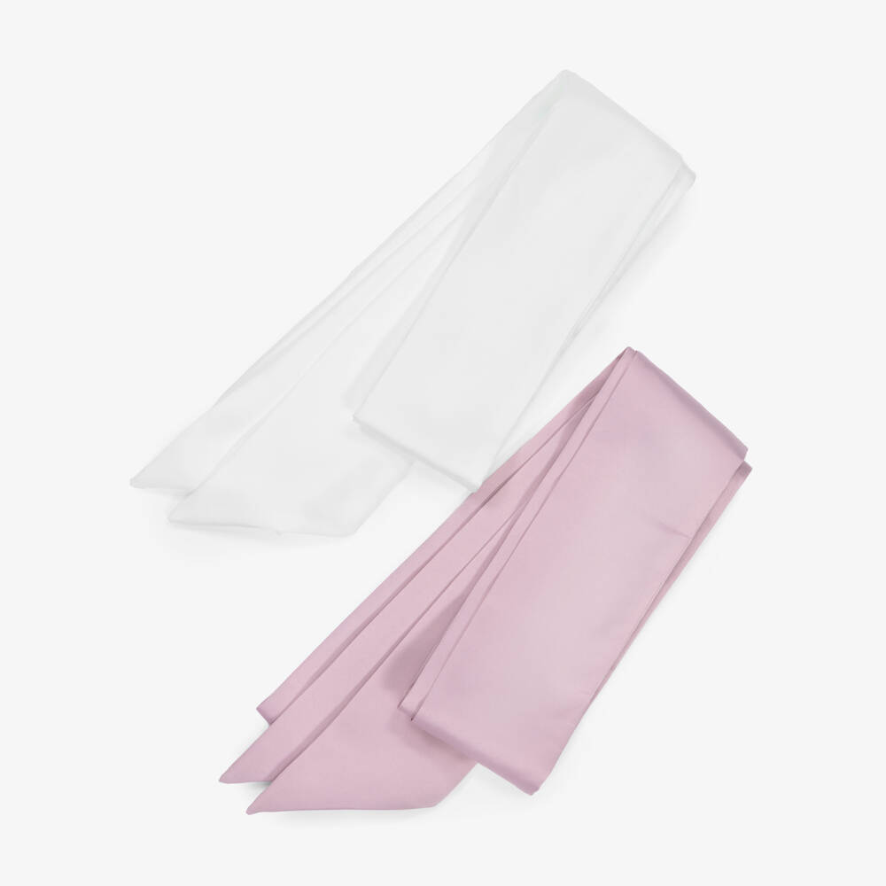 Rachel Riley-فستان عاجي جاكار للبنات مع حزام | Childrensalon Outlet