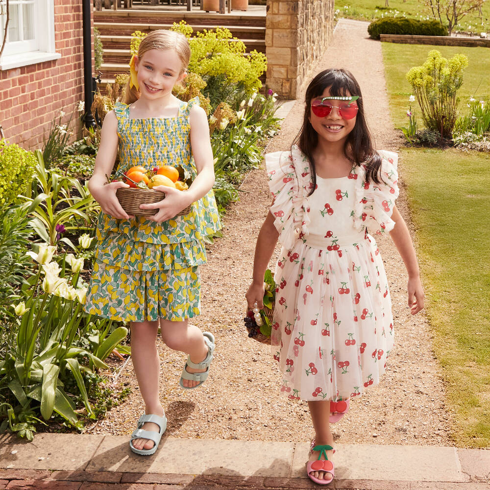 Rachel Riley-Лимонный комплект из хлопковой юбки для девочек | Childrensalon Outlet