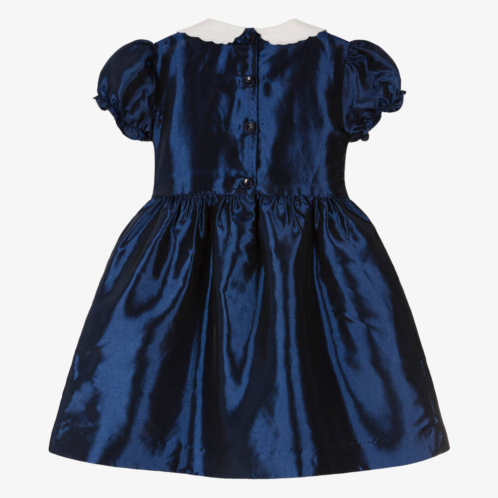 Rachel Riley-Платье из атласа с вышивкой для девочек | Childrensalon Outlet