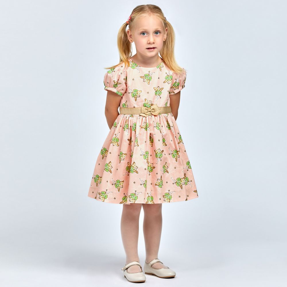 Rachel Riley - Girls Pink Cotton Dress | Childrensalon Outlet