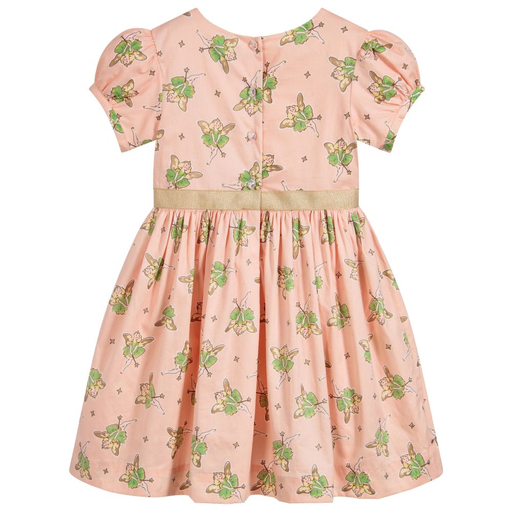 Rachel Riley-Girls Pink Cotton Dress | Childrensalon Outlet