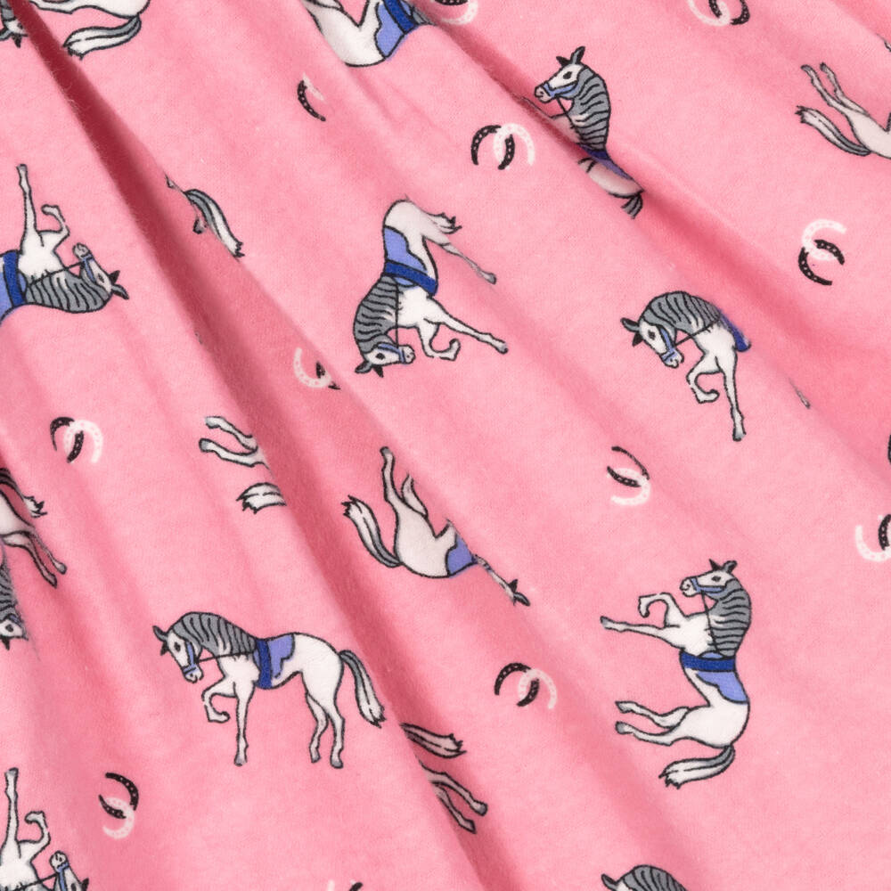 Rachel Riley-Girls Pink Flannel Dress | Childrensalon Outlet