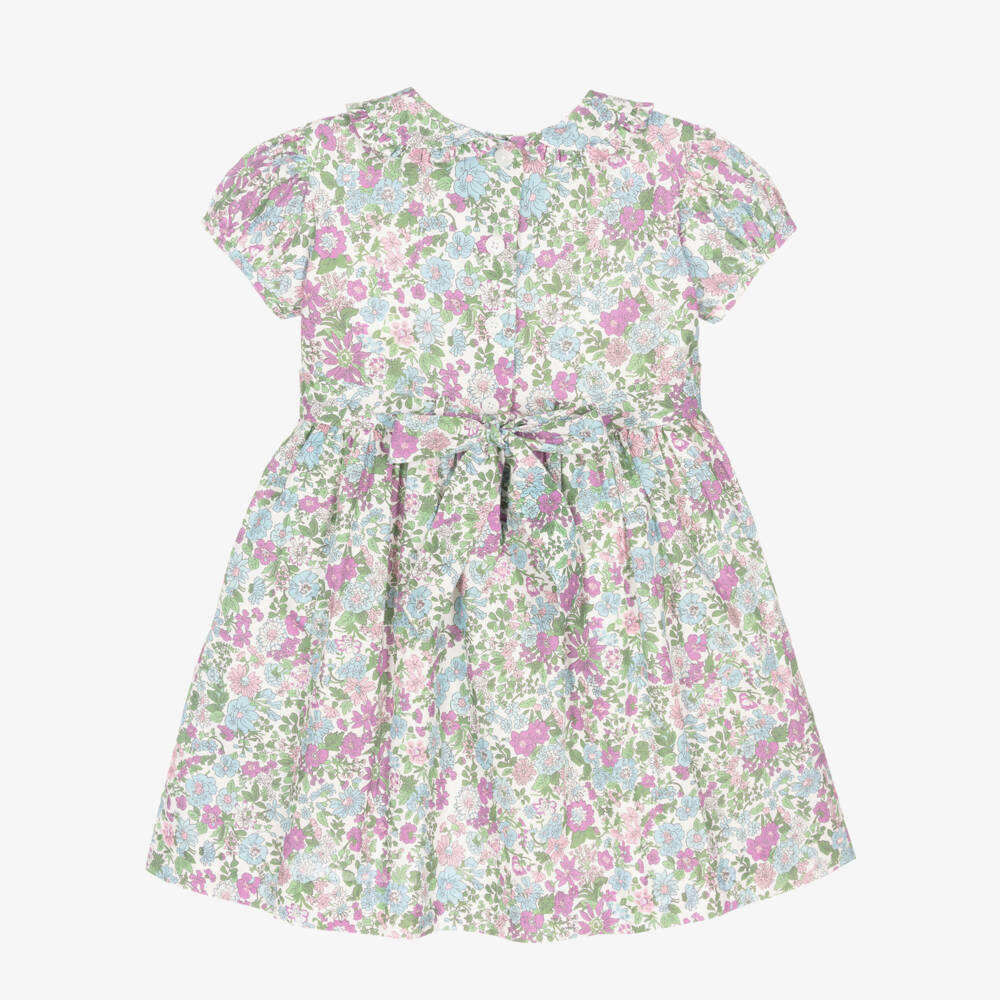 Rachel Riley-Цветочное наслаждение пурпурного и синего для девочек | Childrensalon Outlet