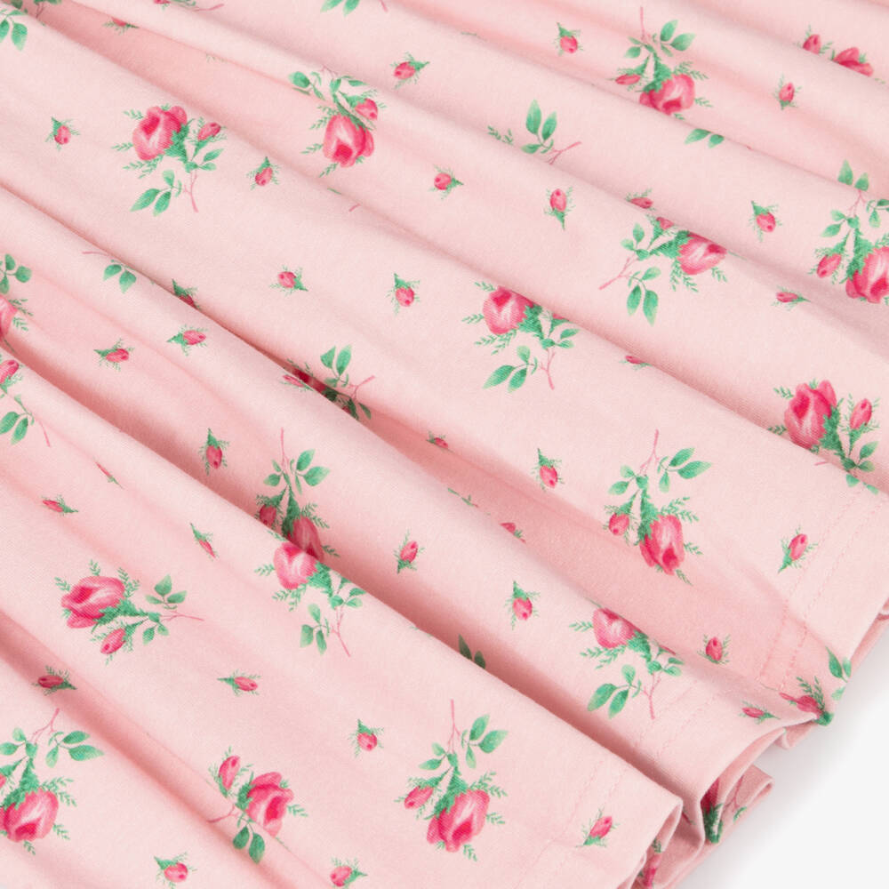 Rachel Riley-Girls Rose Print Cotton Dress | Childrensalon Outlet