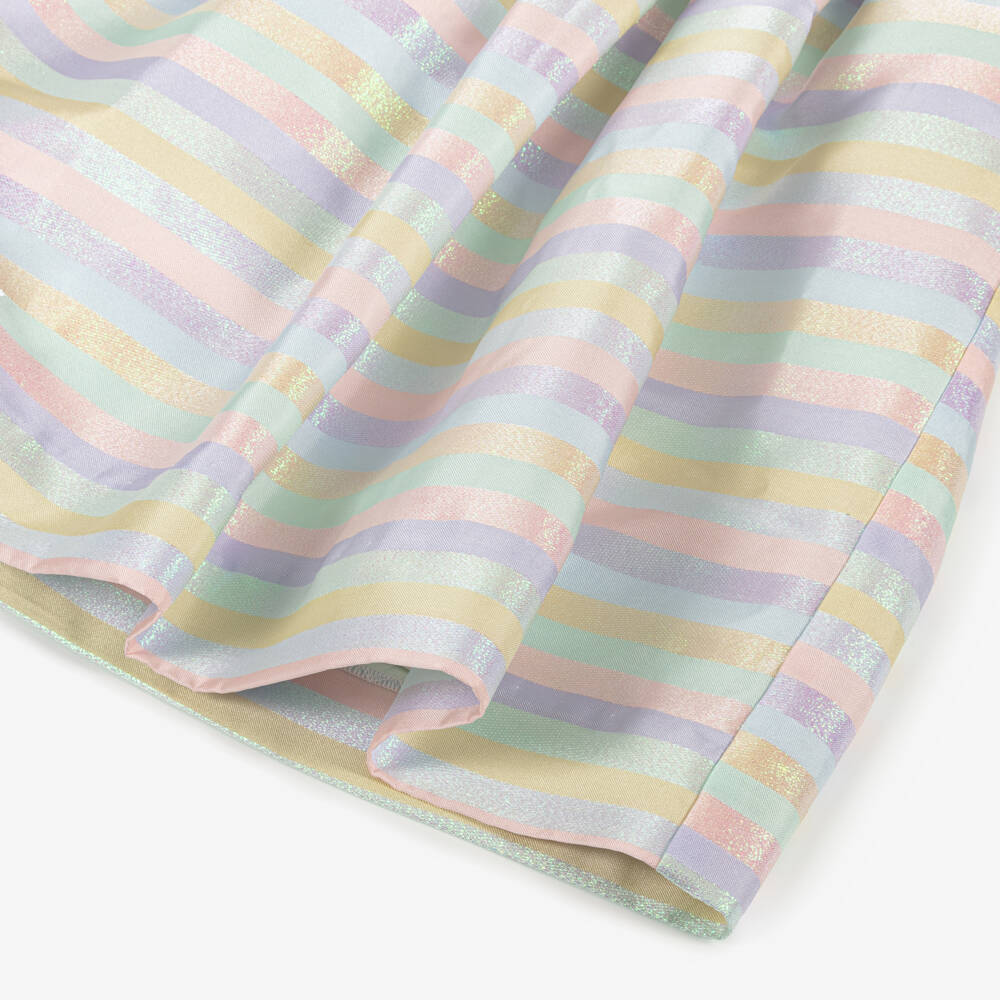 Rachel Riley-Платье из атласа с блестящими полосками для девочек | Childrensalon Outlet