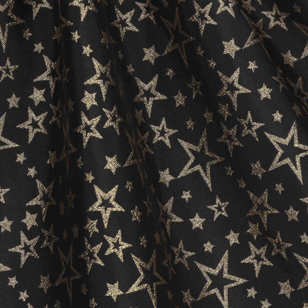Rachel Riley-Girls Starry Black and Gold Dress | Childrensalon Outlet