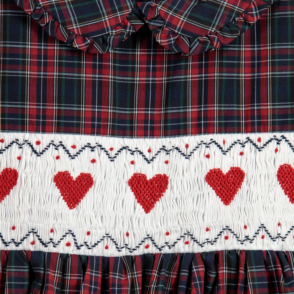 Rachel Riley-Girls Tartan Cotton Dress | Childrensalon Outlet
