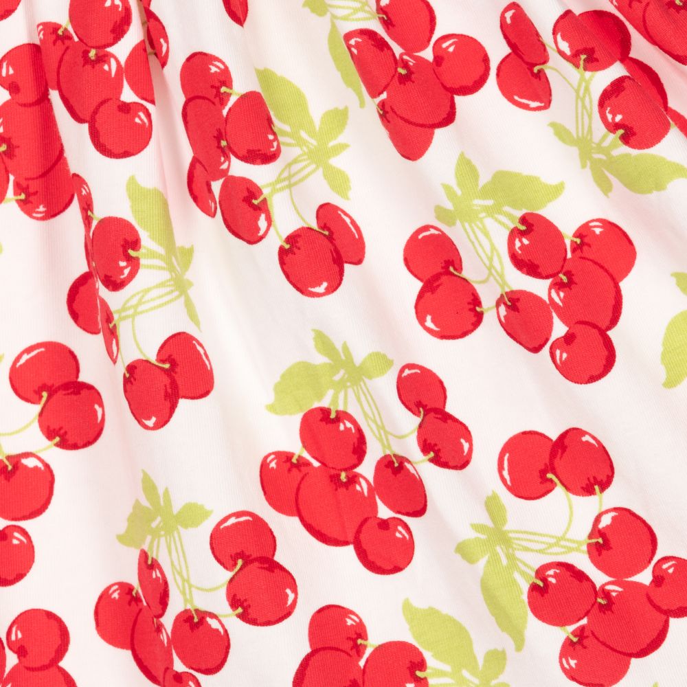 Rachel Riley-Girls White & Red Cotton Dress | Childrensalon Outlet