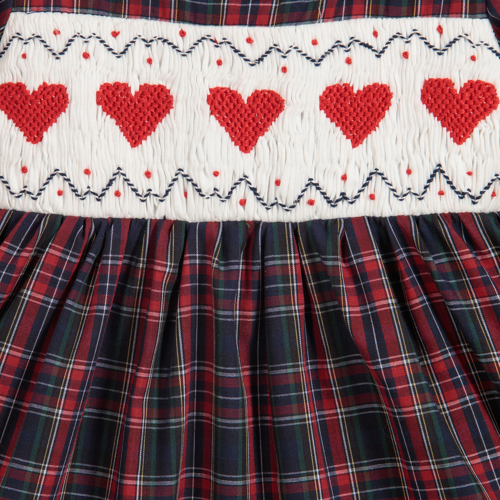 Rachel Riley-Red Tartan Smocked Dress | Childrensalon Outlet