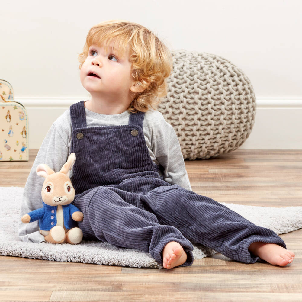 Rainbow Designs-Boys' Plush Beige Bunny Toy | Childrensalon Outlet