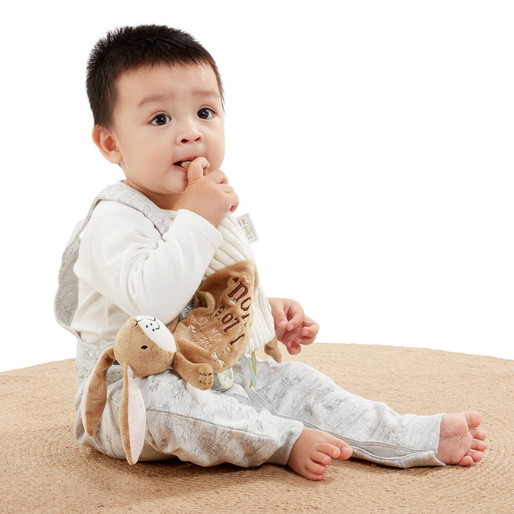 Rainbow Designs-Girls Beige Hare Comforter Blanket | Childrensalon Outlet