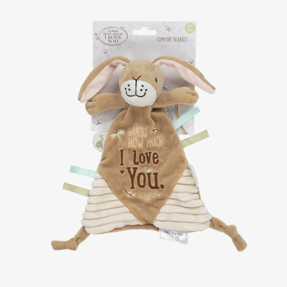 Rainbow Designs-Girls Beige Hare Comforter Blanket | Childrensalon Outlet