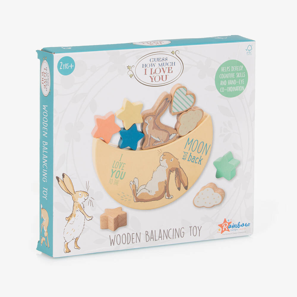 Rainbow Designs-Nutbrown Hare Wooden Balancing Toy (18cm) | Childrensalon Outlet